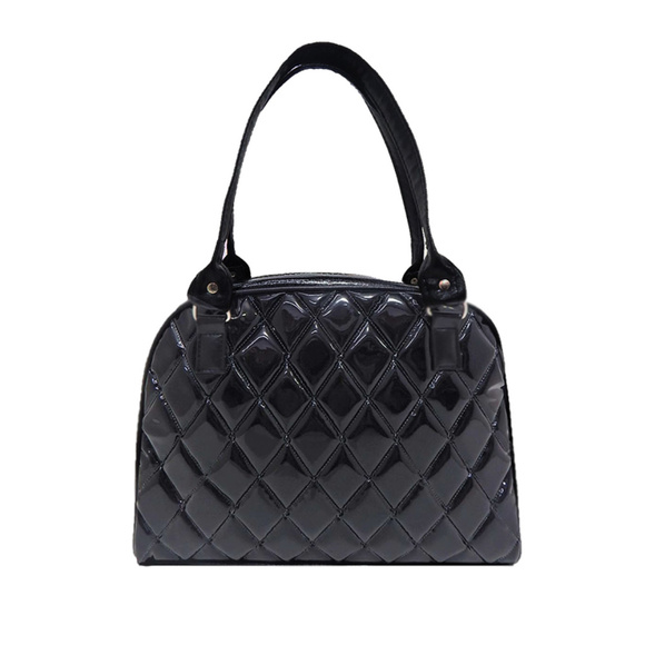 US HANDMADE Large Bowler Bag with "Shiny Diamond" - Picture 3 of 4